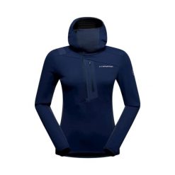 Bluza damska z kapturem La Sportiva Big Wall. Niebieskie bluzy La Sportiva, l, bez wzorów, z elastanu, z kapturem. Za 695.80 zł.