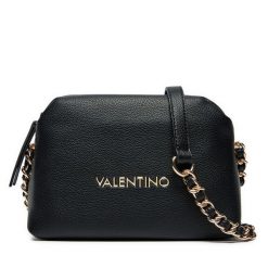 Torebka Valentino. Czarne listonoszki Valentino, bez wzorów, bez dodatków. Za 299.99 zł.