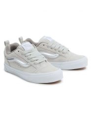 Vans Skórzane sneakersy "Knu Skool" w kolorze srebrnym rozmiar: 34,5. Szare trampki Vans, bez wzorów, bez zapięcia. Za 118.84 zł.