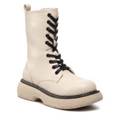 Botki DeeZee. Brązowe botki DeeZee, bez wzorów, bez obcasa, na płaskiej podeszwie, bez zapięcia. Za 229.99 zł.
