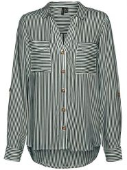 Vero Moda Bluzka w kolorze biało-czarnym rozmiar: XXL. Białe bluzki Vero Moda, s, bez wzorów, z wiskozy, klasyczne, bez kołnierzyka, bez ramiączek. Za 61.46 zł.