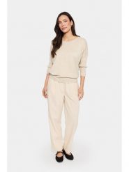 SAINT TROPEZ Sweter w kolorze beżowym rozmiar: M. Brązowe swetry Saint Tropez, m, bez wzorów, bez ramiączek. Za 77.95 zł.