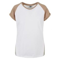 Koszulka damska Urban Classics Contrast Raglan GT. Białe bluzki Urban Classics, bez wzorów, bez kołnierzyka, bez ramiączek. Za 102.00 zł.