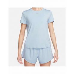 Koszulka do biegania damska Nike One Classic Dri-Fit. Niebieskie koszulki sportowe Nike, bez wzorów, bez ramiączek, do biegania, dri-fit (nike). Za 149.99 zł.