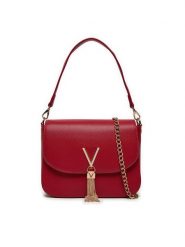 Valentino Torebka Divina VBS1R404G Czerwony. Czerwone torebki klasyczne Valentino, bez wzorów, ze skóry, bez dodatków. Za 229.99 zł.