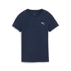 Koszulka sportowa damska Puma Her. Niebieskie koszulki sportowe Puma, bez wzorów, bez ramiączek. Za 79.99 zł.