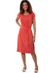 WITT WEIDEN Sukienka w kolorze koralowym rozmiar: 36. Czerwone sukienki WITT WEIDEN, bez wzorów, bez kołnierzyka, bez ramiączek, midi. Za 69.99 zł.