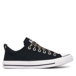 Trampki Converse. Czarne trampki Converse, bez wzorów, bez zapięcia. Za 329.99 zł.
