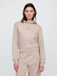 GAP Bluza w kolorze beżowym rozmiar: L. Brązowe bluzy GAP, l, bez wzorów, z materiału, z kapturem. Za 149.95 zł.