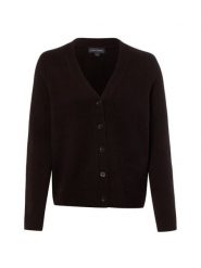 Franco Callegari kardigan z merynosów Kobiety Wełna merino brązowy, S. Brązowe kardigany Franco Callegari, s, bez wzorów, z wełny. Za 349.95 zł.