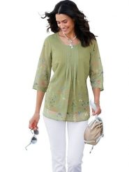 WITT WEIDEN Bluzka w kolorze zielonym rozmiar: 40. Zielone bluzki WITT WEIDEN, bez wzorów, bez kołnierzyka, bez ramiączek. Za 61.45 zł.