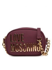 LOVE MOSCHINO Torebka JC4026PP1NKD0552 Bordowy. Czerwone listonoszki Love Moschino, bez wzorów, ze skóry, bez dodatków. Za 859.99 zł.