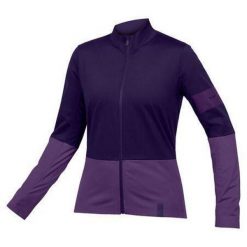 Bluza rowerowa damska Endura FS260 Jetstream bramble. Czerwone bluzy ENDURA, bez wzorów, bez kaptura. Za 349.99 zł.
