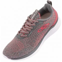 Buty Damskie Olympikus Fluxo Szare. Czerwone obuwie sportowe OLYMPIKUS, bez zapięcia. Za 311.99 zł.