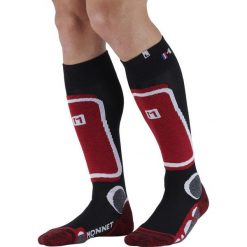 Skarpetki Monnet Backside+. Czerwone skarpety MONNET, bez wzorów. Za 148.50 zł.
