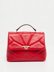 Christian Laurier Skórzana torebka "Louise" w kolorze czerwonym - 26 x 16 x 7 cm rozmiar: onesize. Czerwone torby na ramię Christian Laurier, bez wzorów, z materiału, na ramię, pikowane, bez dodatków. Za 282.99 zł.