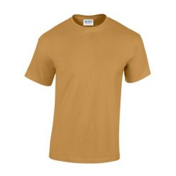 Ciężka Bawełniana Koszulka Unisex Dla Dorosłych. Żółte bluzki GILDAN, s, bez wzorów, z bawełny, sportowe, bez kołnierzyka, bez ramiączek. Za 30.99 zł.