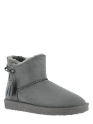ISLAND BOOT Botki zimowe "Cullen" w kolorze antracytowym rozmiar: 36. Czarne botki Island Boot, na zimę, bez wzorów, z materiału, bez obcasa, na platformie, bez zapięcia. Za 132.05 zł.