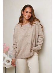 Soft Cashmere Sweter w kolorze karmelowym rozmiar: 34/36. Brązowe swetry Soft Cashmere, bez wzorów, bez ramiączek. Za 92.21 zł.