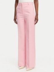 Morgan Spodnie materiałowe 261-PMAKI.F Różowy Regular Fit. Czerwone spodnie materiałowe Morgan, bez wzorów, z materiału. Za 329.99 zł.