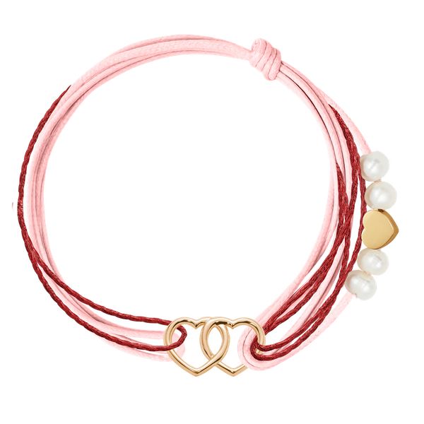 Walentynki Forever together. Żółte bransoletki Lilou, z perłą, pozłacane. Za 211.00 zł.