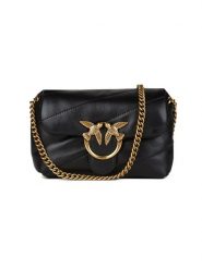 Pinko Skórzana torebka w kolorze czarnym - 18 x 13 x 7 cm rozmiar: onesize. Czarne torby na ramię Pinko, bez wzorów, z materiału, na ramię, pikowane, bez dodatków. Za 766.90 zł.