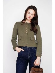 C& Jo Kardigan w kolorze khaki rozmiar: 38. Brązowe kardigany C& Jo, bez wzorów. Za 122.38 zł.