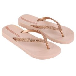 Klapki damskie Ipanema Anatomica Lolita. Czerwone klapki Ipanema, bez wzorów, z gumy, bez obcasa. Za 135.45 zł.