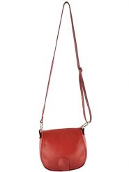 ORE10 Skórzana torebka w kolorze czerwonym - 17 x 19 x 6 cm rozmiar: onesize. Czerwone torby na ramię ORE10, bez wzorów, z materiału, na ramię, bez dodatków. Za 167.28 zł.