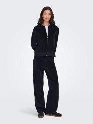 JDY Spodnie dresowe "Vida" w kolorze czarnym rozmiar: M/L32. Czarne spodnie dresowe JDY, l, bez wzorów, z bawełny. Za 78.47 zł.
