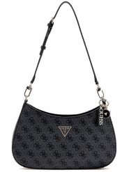 Guess Torebka w kolorze antracytowym - 29 x 18 x 6 cm rozmiar: onesize. Czarne torby na ramię Guess, z aplikacjami, z materiału, na ramię, bez dodatków. Za 484.45 zł.
