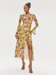 Pinko Sukienka koktajlowa 101834 A154 Zielony Regular Fit. Zielone sukienki Pinko, bez wzorów, z wiskozy, wizytowe, bez kołnierzyka, bez ramiączek. Za 1,729.00 zł.