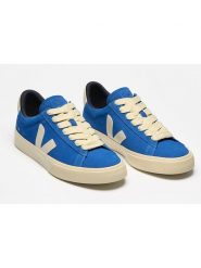 Veja Skórzane sneakersy "Campo Bold" w kolorze niebieskim rozmiar: 37. Niebieskie trampki Veja, bez wzorów, ze skóry, bez zapięcia. Za 528.34 zł.