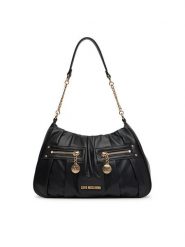LOVE MOSCHINO Torebka JC4214PP0MKB0000 Czarny. Czarne torebki klasyczne Love Moschino, bez wzorów, ze skóry, bez dodatków. Za 469.99 zł.
