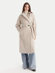 Marella Płaszcz wełniany English 2523016142 Szary Regular Fit. Szare płaszcze Marella, na zimę, bez wzorów, z wełny, bez kaptura. Za 3,499.00 zł.