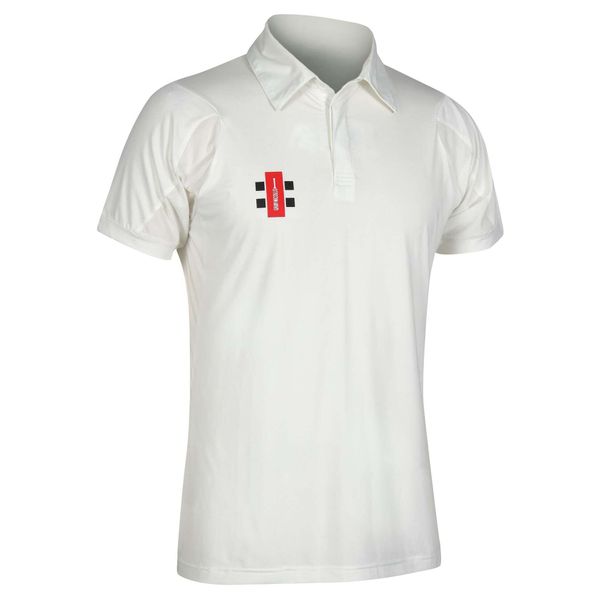 Polo Gray-Nicolls Velocity. Białe koszulki polo GRAY-NICOLLS, l, bez wzorów, z elastanu, bez kołnierzyka, bez ramiączek. Za 238.50 zł.