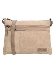 Beagles Torebka "Brunete" w kolorze beżowym - 24 x 16 x 4 cm rozmiar: onesize. Brązowe torby na ramię Beagles, bez wzorów, z materiału, na ramię, bez dodatków. Za 65.99 zł.