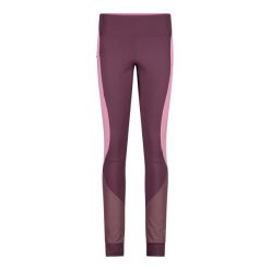 Legging kobieta CMP Hybrid. Czerwone spodnie sportowe CMP, na lato, bez wzorów, trekkingowe. Za 308.00 zł.