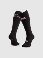 4F Skarpety snowboardowe damskie - czarne 35-38. Czarne skarpety 4f, bez wzorów, prążkowane. Za 69.99 zł.