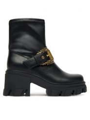Versace Jeans Couture Botki 79VA3S80 Czarny. Czarne botki Versace Jeans Couture, bez wzorów, z jeansu, bez obcasa, na słupku, bez zapięcia. Za 1,019.00 zł.