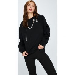 Diesel - Bluza. Czarne bluzy Diesel, l, bez wzorów, z bawełny, bez kaptura. W wyprzedaży za 649.90 zł.