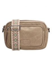 Beagles Torebka "Malaga" w kolorze beżowym - 18 x 12 x 4 cm rozmiar: onesize. Brązowe torby na ramię Beagles, bez wzorów, z materiału, na ramię, małe, bez dodatków. Za 114.71 zł.