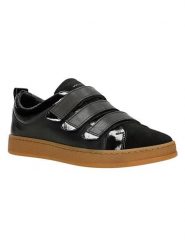 Wojas Skórzane sneakersy w kolorze czarnym rozmiar: 37. Czarne trampki Wojas, bez wzorów, bez zapięcia. Za 330.45 zł.