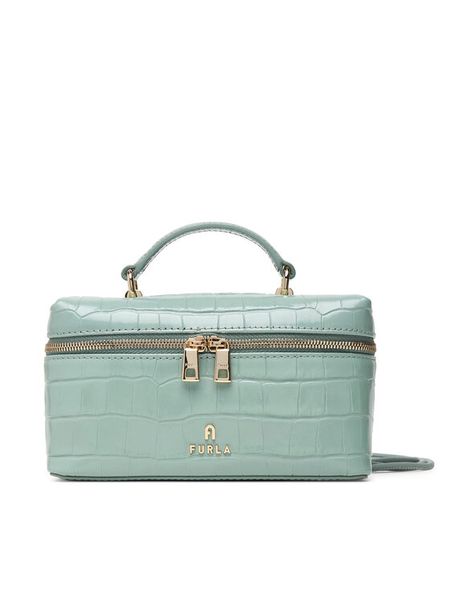 Furla Torebka Camelia Micro WE00625 BX4255 4911S Niebieski jasny. Niebieskie torebki klasyczne Furla, bez wzorów, ze skóry, bez dodatków. Za 1,039.00 zł.