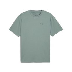 Koszulka unisex Essentials Elevated PUMA Green Moon. Zielone koszulki sportowe Puma, bez wzorów, z materiału, bez ramiączek. Za 109.00 zł.