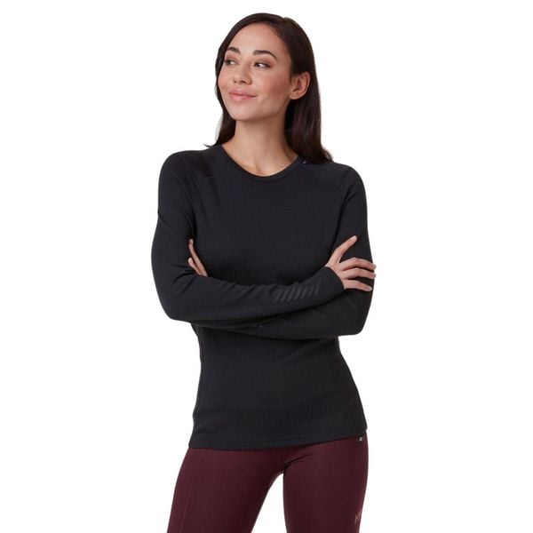 Bluza damska Helly Hansen LIFA Merino Midweight Crew - black. Czarne bielizna sportowa Helly Hansen, bez wzorów. Za 369.00 zł.