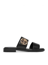 Lasocki Klapki CEO-RST-EMIE-03 Czarny. Czarne klapki Lasocki, bez wzorów, ze skóry, bez obcasa. Za 129.99 zł.