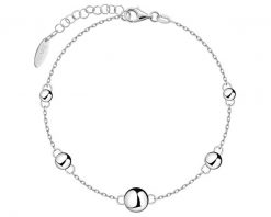 Bransoletka srebrna - kulki. Szare bransoletki Apart, srebrne. Za 169.00 zł.