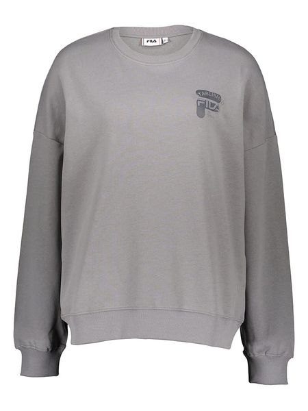 Fila Bluza w kolorze szarym rozmiar: XS. Szare bluzy Fila, xs, bez wzorów, z bawełny, bez kaptura. Za 56.66 zł.