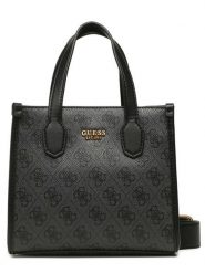 Guess Torebka w kolorze szaro-czarnym - 20 x 17 x 10 cm rozmiar: onesize. Szare torby na ramię Guess, z aplikacjami, z materiału, przez ramię, bez dodatków. Za 374.23 zł.